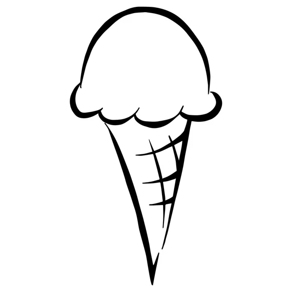 Cono gelato — Vettoriale Stock