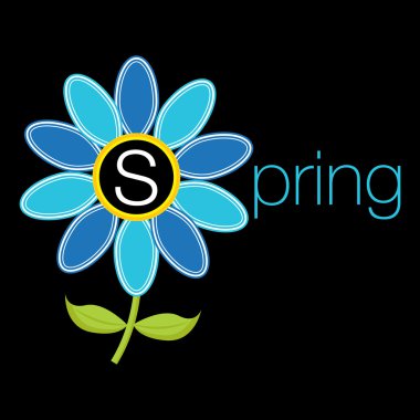 Bahar çiçek arka plan simgesiyle