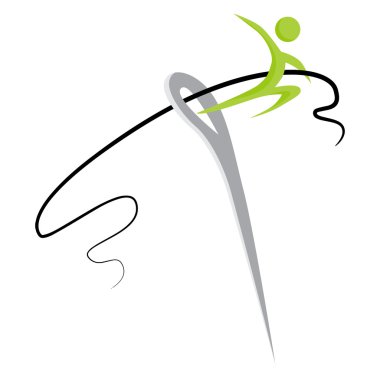 İğne Threading işadamı