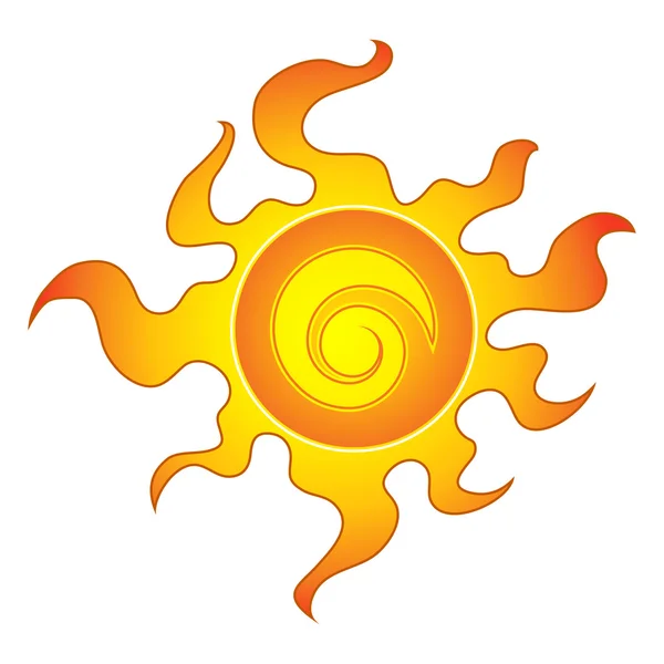 Abstract Sun Icon — Stock Vector