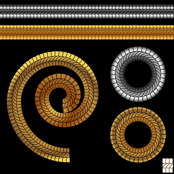 Icône de motif de corde répétitif — Image vectorielle