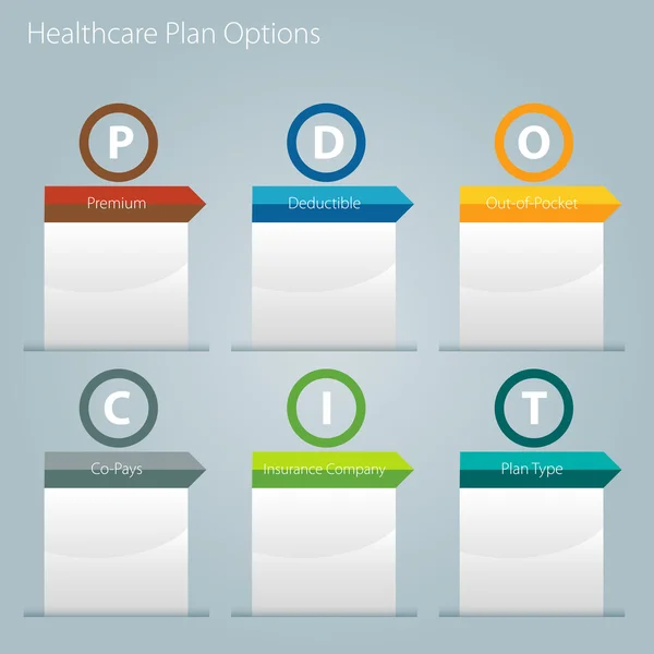 Healthcare Plan Options Icon — Stock Vector