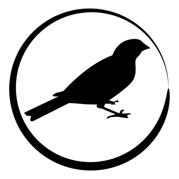 Icône oiseau moineau — Image vectorielle