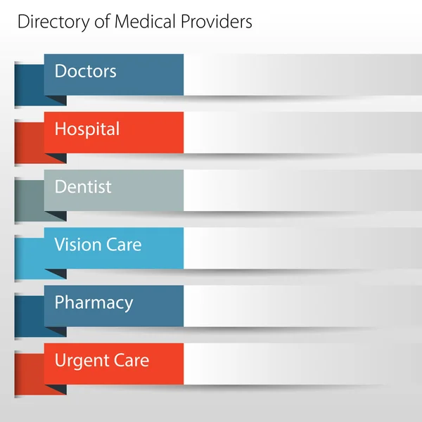 Εικονίδιο τους φορείς ιατρικών υπηρεσιών υγειονομικής περίθαλψης Κατάλογος Ξενοδοχεία Royalty Free Διανύσματα Αρχείου