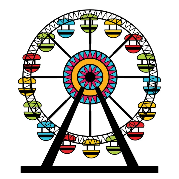 Abstract Ferris Wheel Icon — Stock Vector