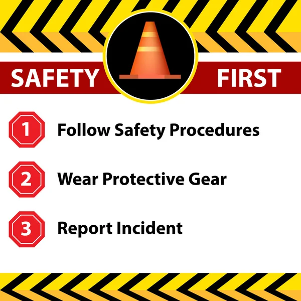 Ícone de sinal de segurança no local de trabalho —  Vetores de Stock