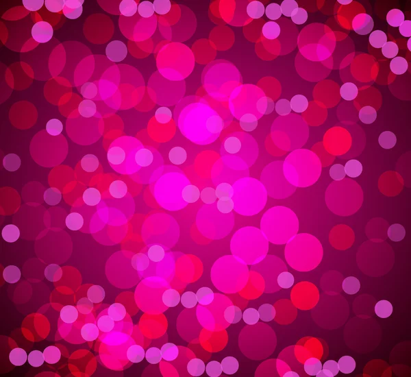 Bokeh luci sfocate sfondo rosa — Vettoriale Stock