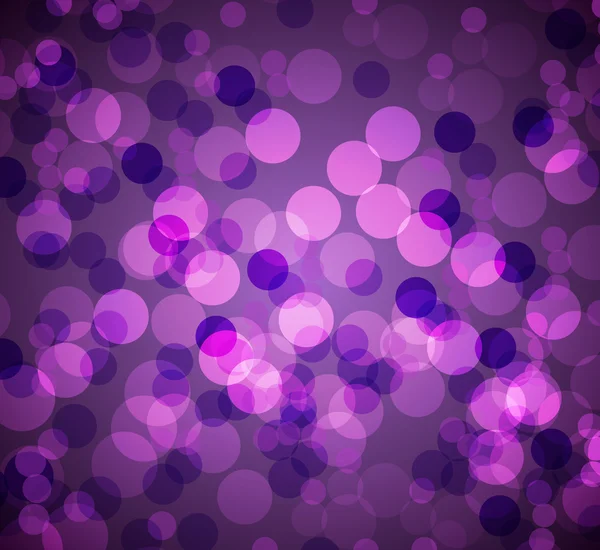 Bokeh verschwommene Lichter lila Hintergrund — Stockvektor