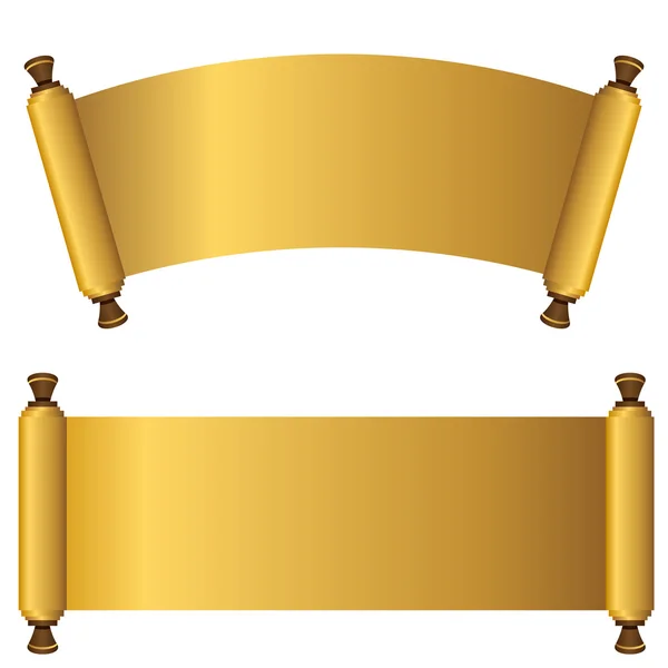 3D Gold Blättern Set — Stockvektor