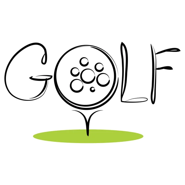 Golf sport pictogram — Stockvector