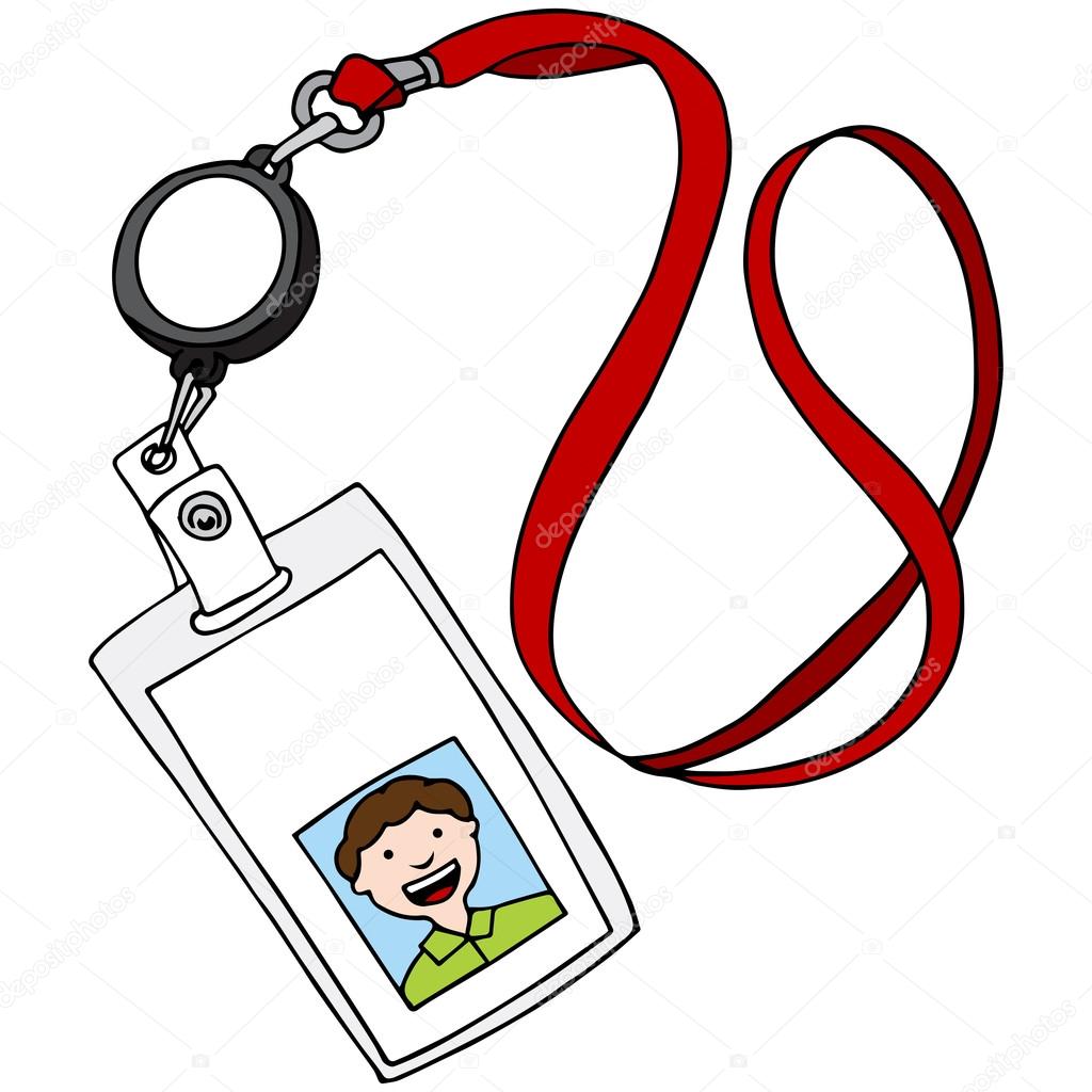 Employee Badge ID Card Clip Art