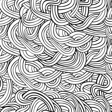 Seamless abstract waves and curves pattern