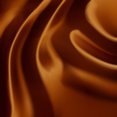 Güzel gerçekçi kahverengi pahalı ipek kumaş veya çikolata