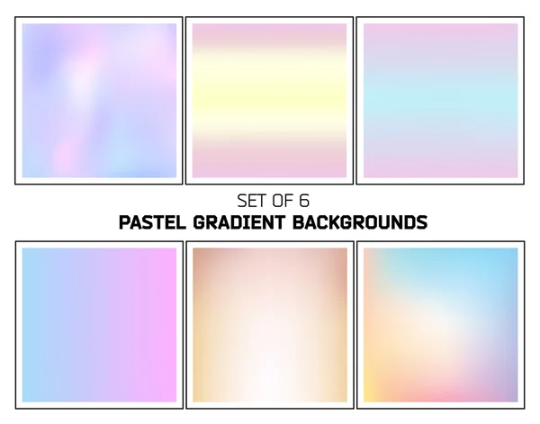 Heldere pastel glad wazig verlopen vector achtergronden — Stockvector