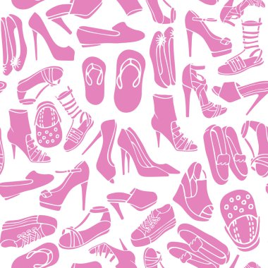 Pembe renkli Dikişsiz desen kadın ayakkabı