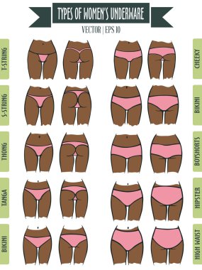 Esmer kadın külot türleri el çekilmiş