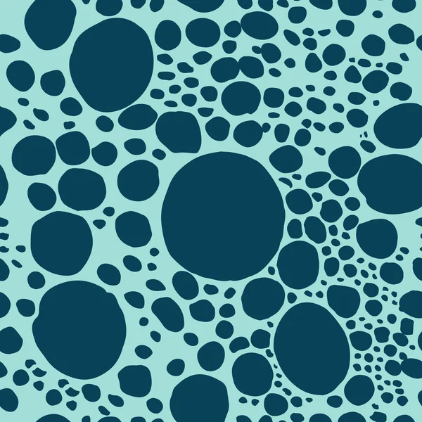 Modèle vectoriel sans couture à partir de savon bleu abstrait sur fond cyan — Image vectorielle