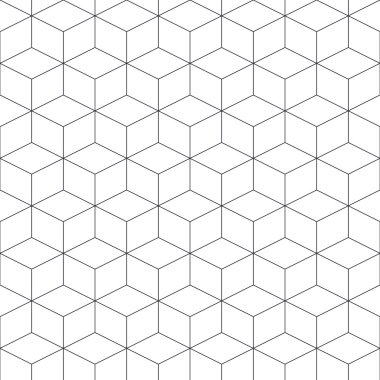 Kontur soyut geometrik seamless modeli
