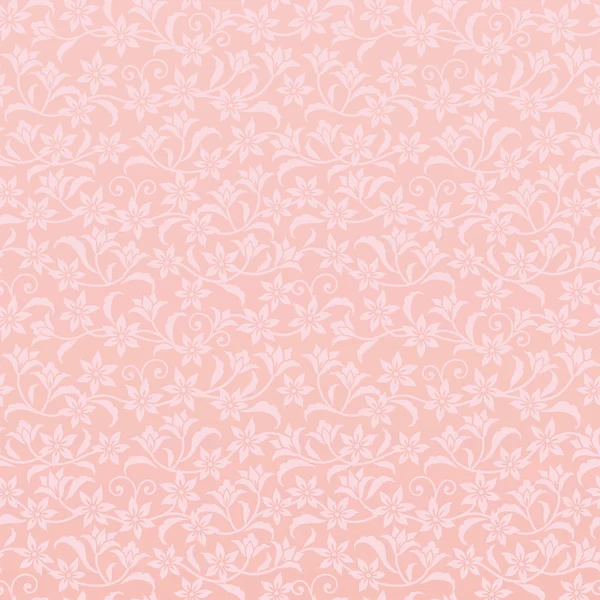 有粉红色花朵优雅无缝壁纸. — 图库矢量图片