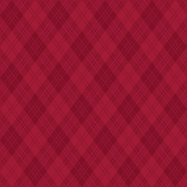 Crimson argyle rutigt mönster. — Stock vektor