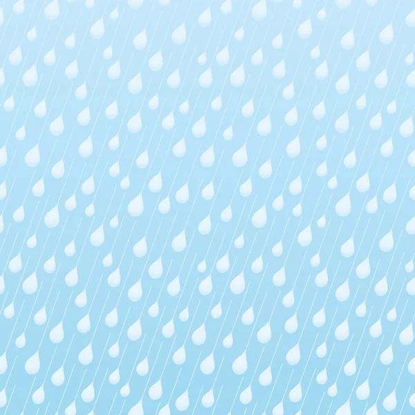 雨滴とシームレスな青パターン. — ストックベクタ
