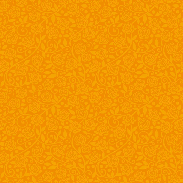 オレンジ色のバラとエレガンスの壁紙. — ストックベクタ
