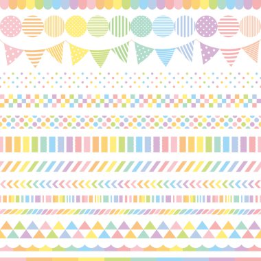 pastel gökkuşağı afiş.