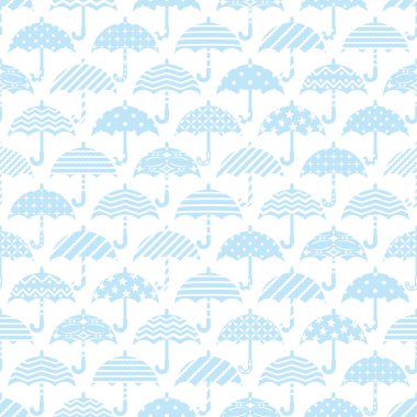 Dekoratif şemsiye ile Seamless Modeli.