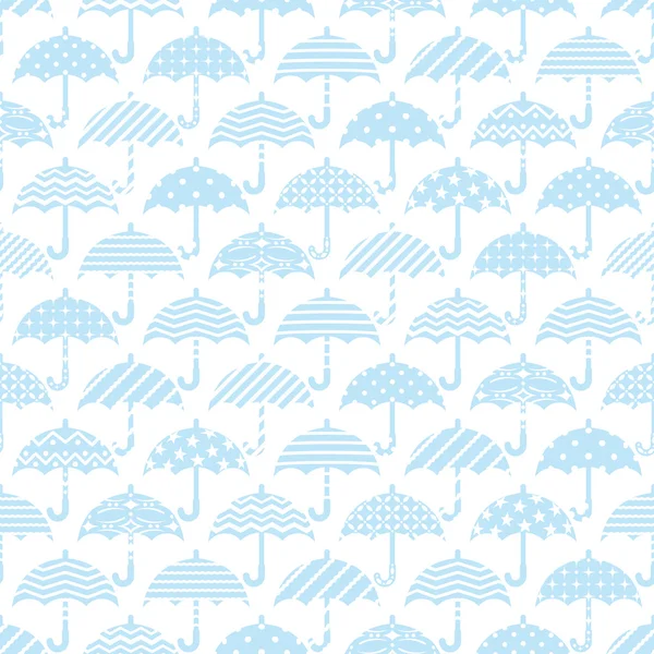 Naadloze patroon met decoratieve paraplu 's. — Stockvector
