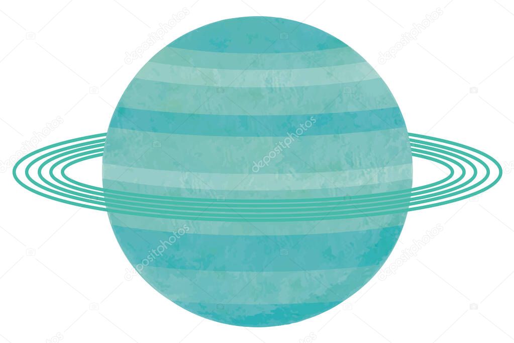Uranus. planet of the solar system.