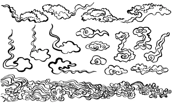 Nuvola cinese . — Vettoriale Stock