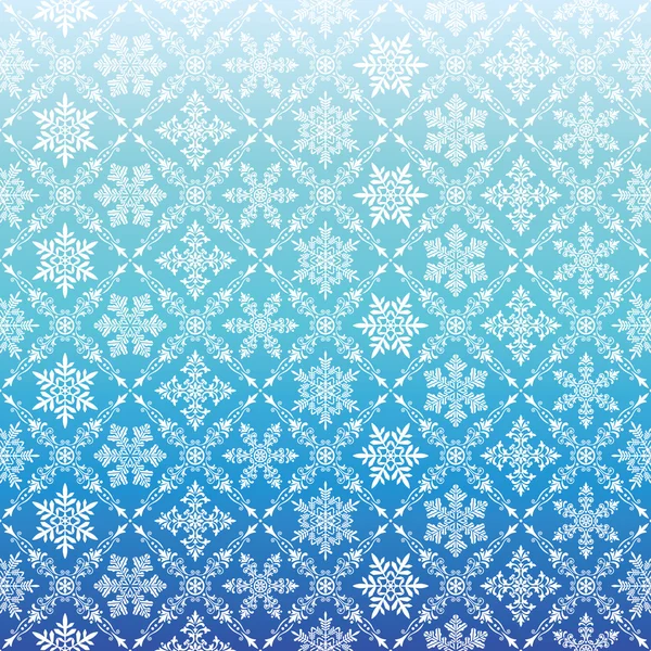 Blauwe achtergrond met sneeuwkristal. — Stockvector