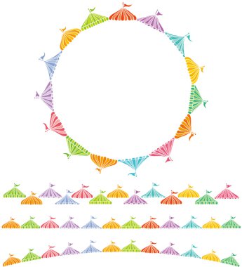 Pazar tezgahları daire.