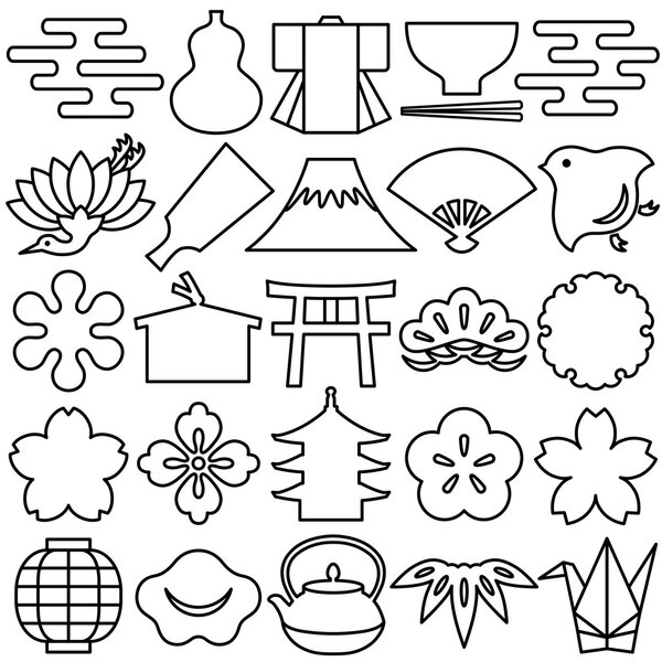 Иконки японского дизайна
.