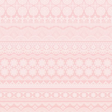 dantel süsler, pembe bir arka plan.