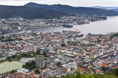 Bergen yukarıdan görünüm.
