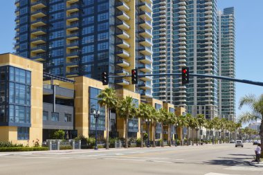 Modern kuleleri San Diego, Kaliforniya, ABD.