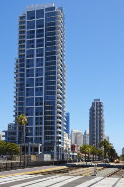 San Diego 'daki tren rayları..