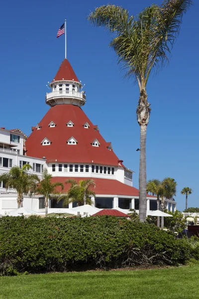 Отель Del Coronado в Сан-Диего, Калифорния, США — стоковое фото