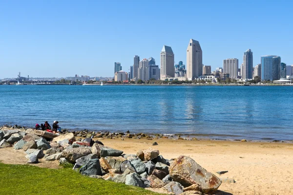 Cityscape of Downtown Cidade de San Diego, EUA Fotografias De Stock Royalty-Free