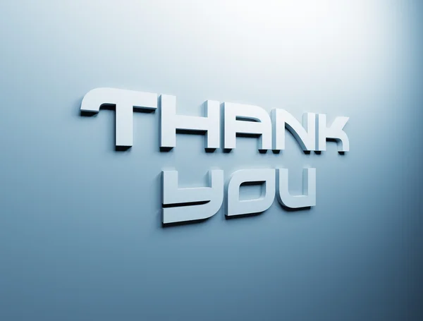 Thank you 3D text — Stock Photo, Image