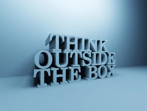 Myslet mimo krabici — Stock fotografie