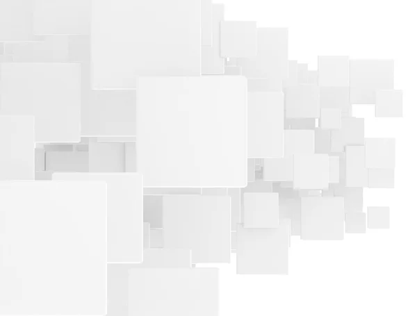 Überlappende 3D-Quadrate — Stockfoto