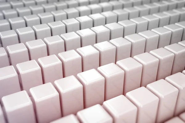 Rows Glossy Cubes Background — Stock Photo, Image