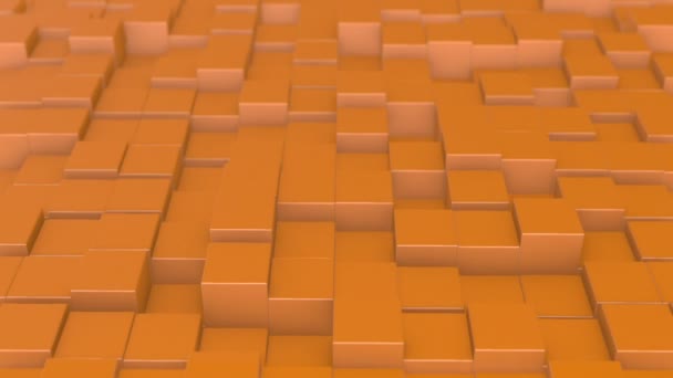 Orange Cubes Animation Sans Couture Fond — Video