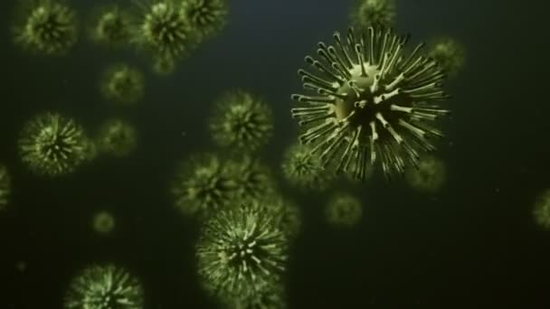 Wirus Komórki Animacji Płynna Pętla — Wideo stockowe