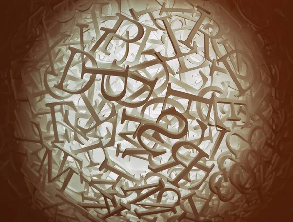 Sphere Letters — Stock Photo, Image