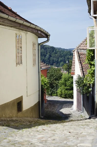 Średniowiecznego miasta sighisoara Rumunii — Zdjęcie stockowe