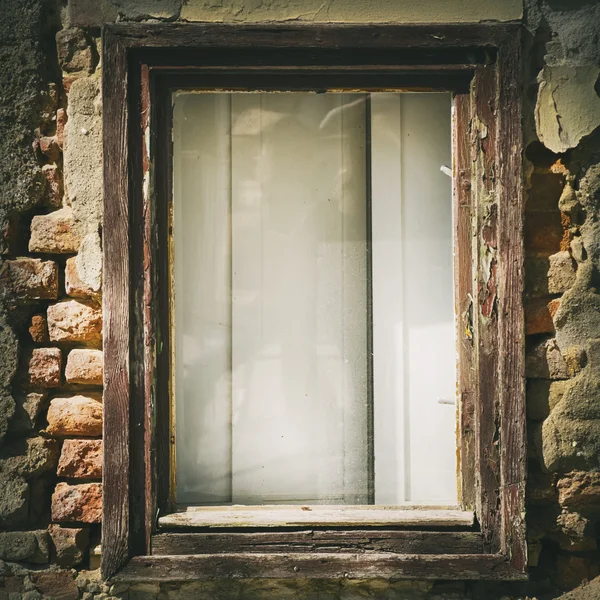 Vintage glazen venster — Stockfoto