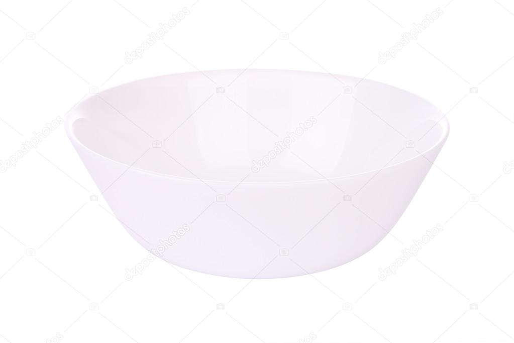 Single round ceramic bowl on white background.